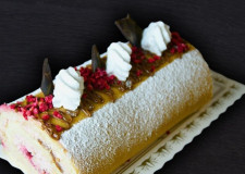 Hindbær/nougat roulade